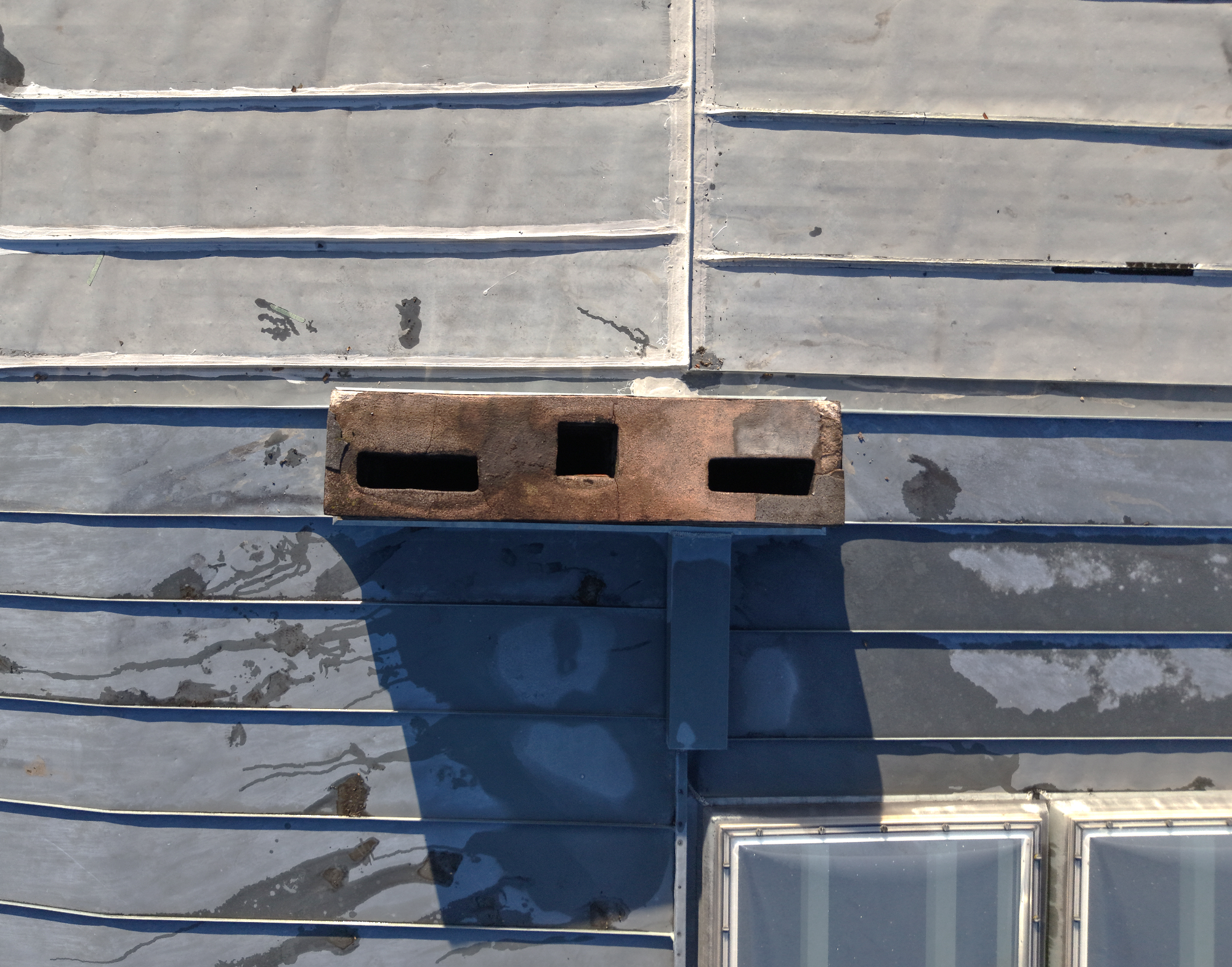 Kamin-Detail aus der Luft