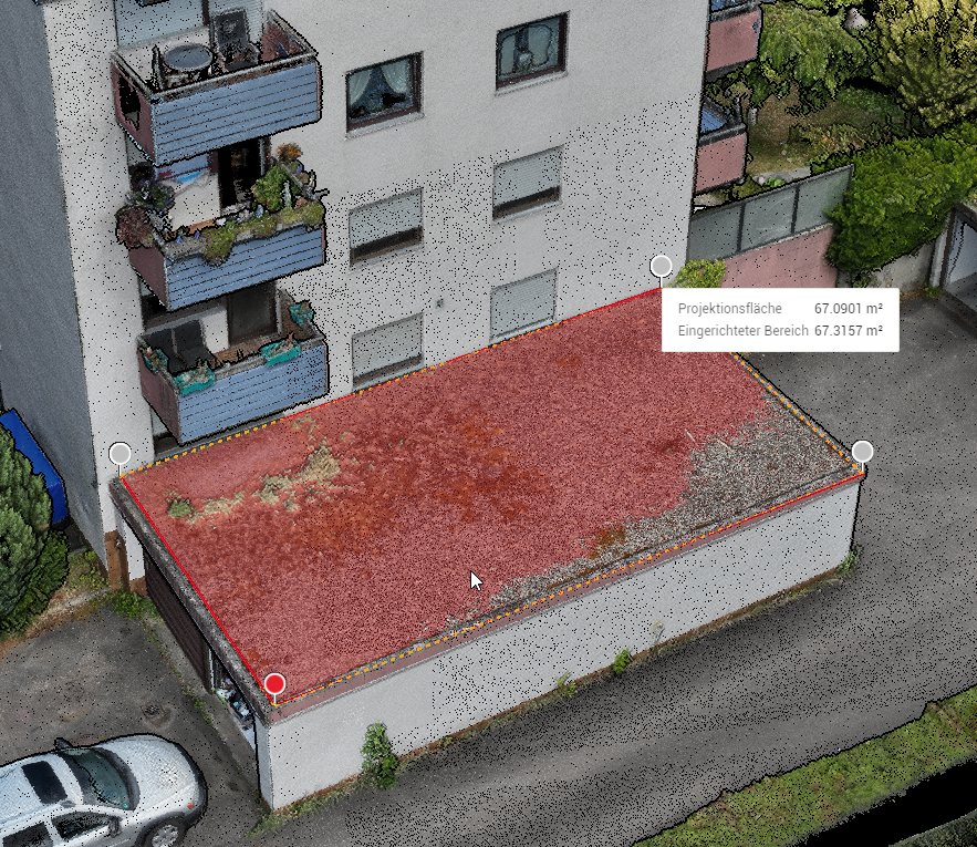 Punktwolke und digitale Maße